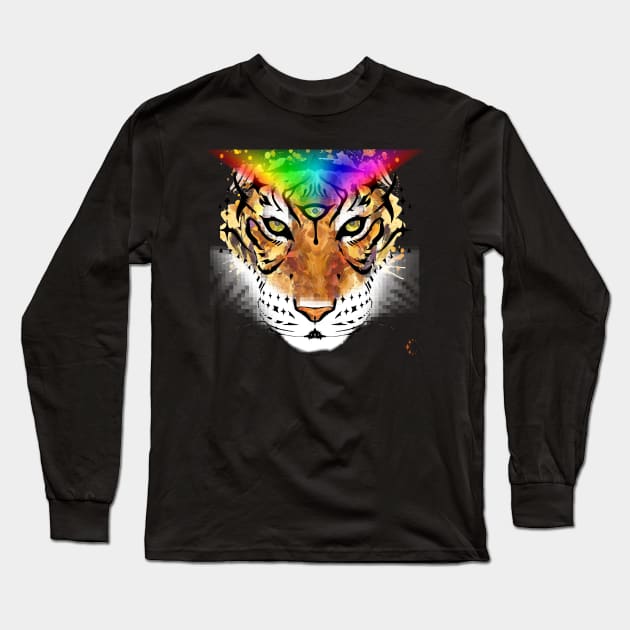 Third Eye of the Tiger T-Shirt Long Sleeve T-Shirt by ConstellationPublishing